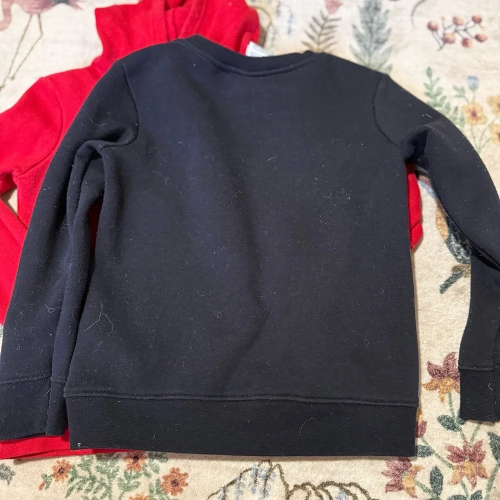Nike Kids Red and Black Sweatshirts bundle size 4